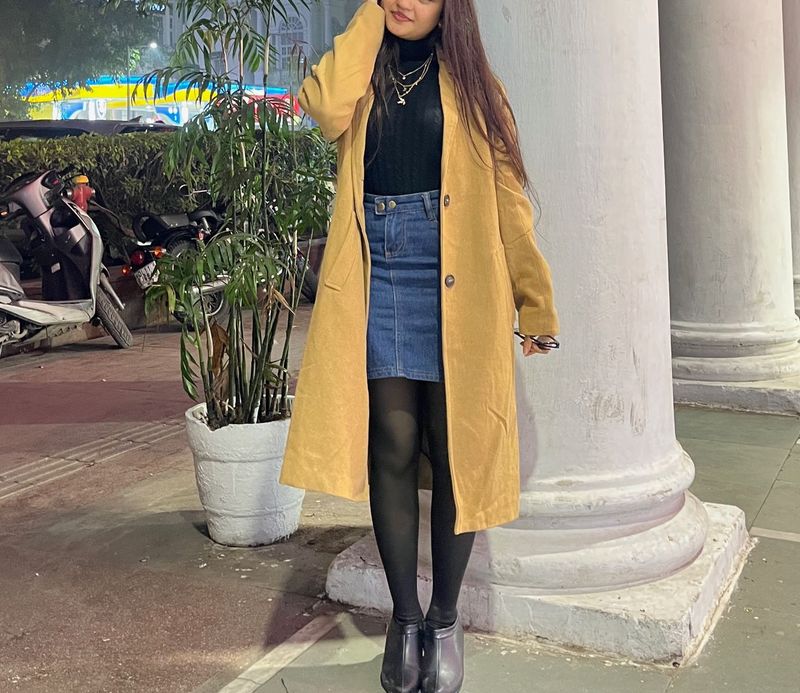 Stylish Tan Trench Coat