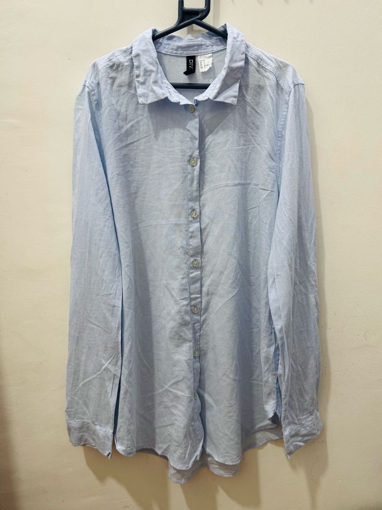 H&amp;m Sky Blue Shirt