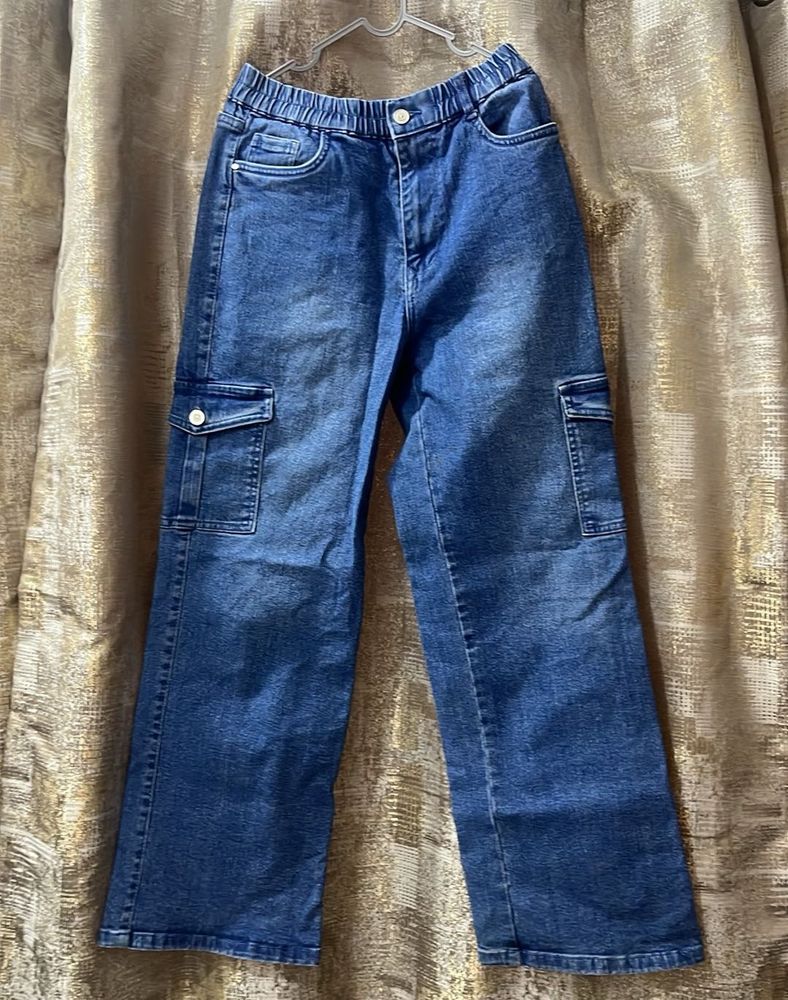 Blue Cargo Jeans