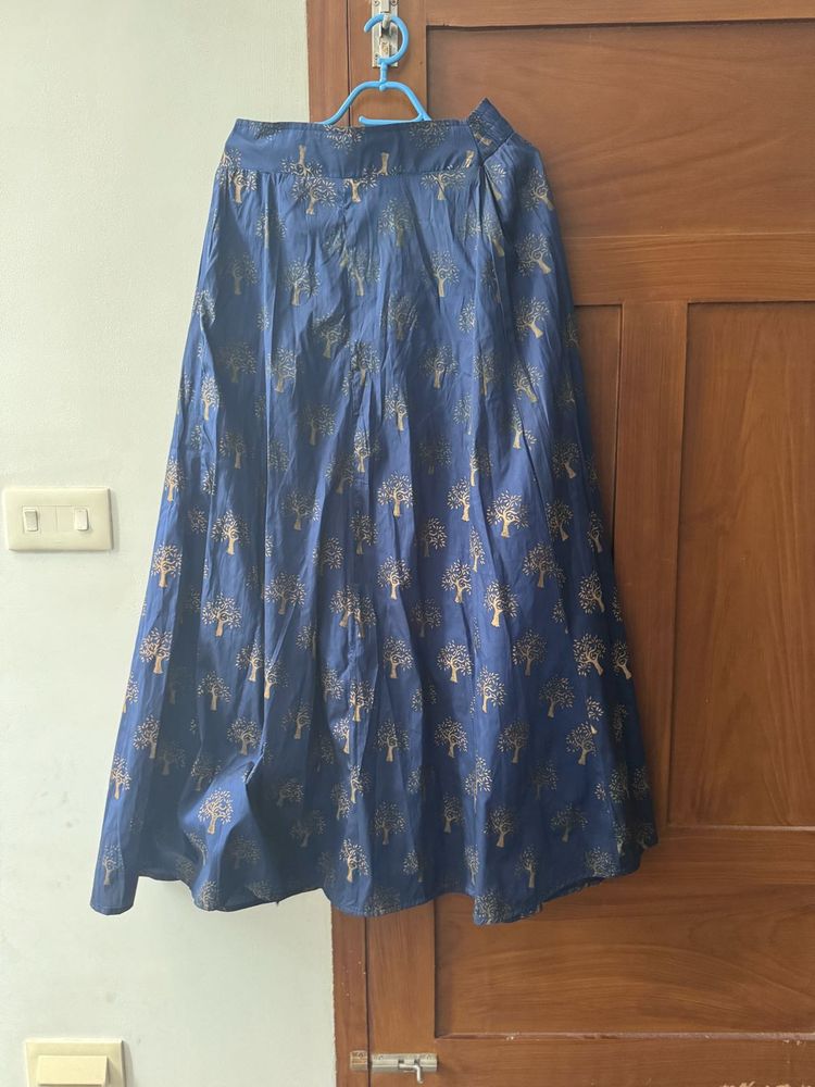 Navy Blue Ethnic Skirt
