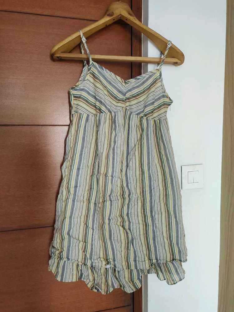 Ariana Grande Style Short Striped Dress