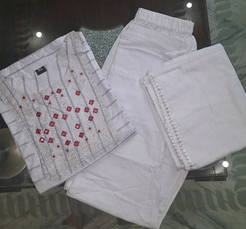 NEW LIGHT BLUE COLOR PLAZZO SUIT WITH DUPATTA