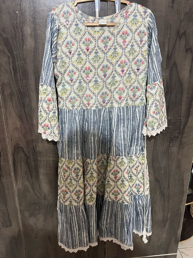 Floral Print Tiered Dress