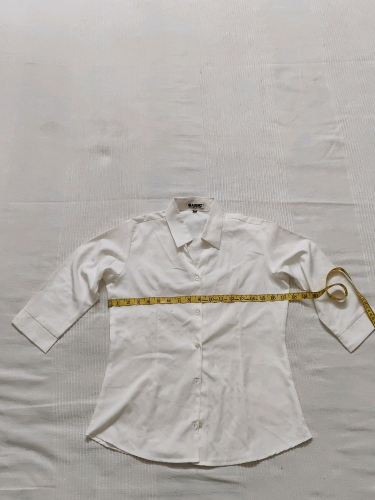 ♦️Plain White 👕 Shirt For Women&#39;s