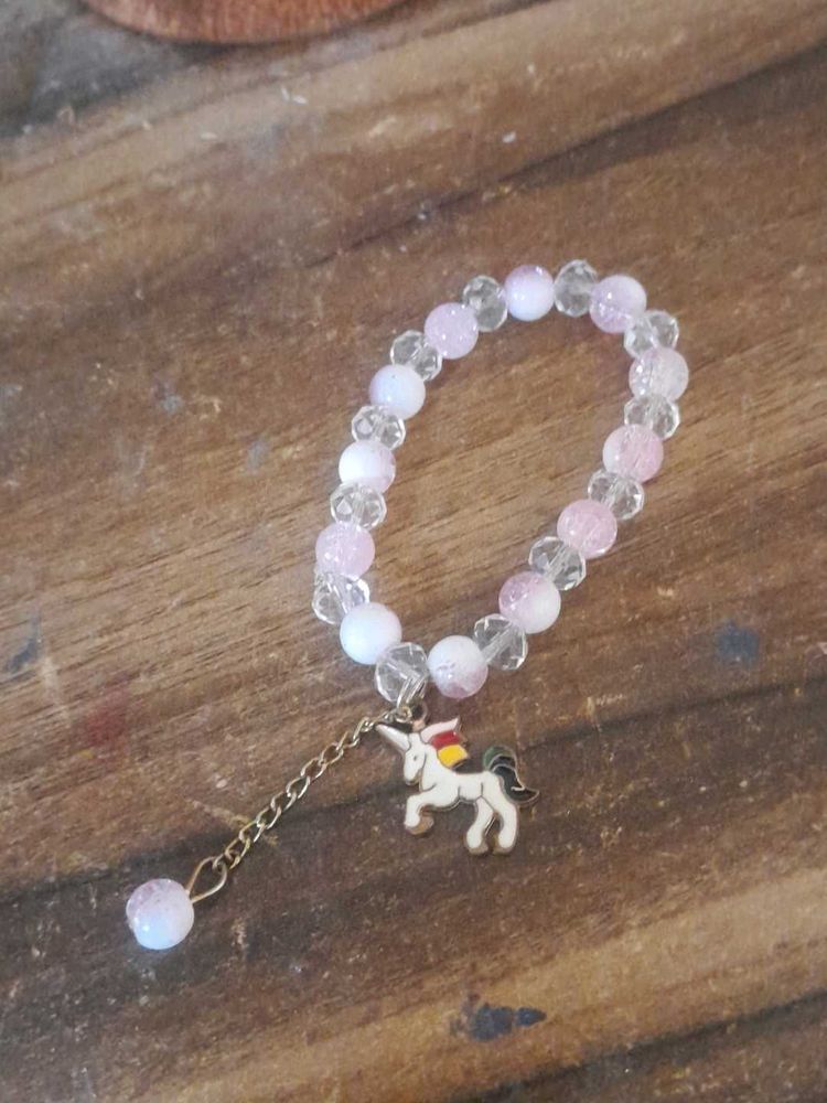 Unicorn Charm Beaded Bracelet