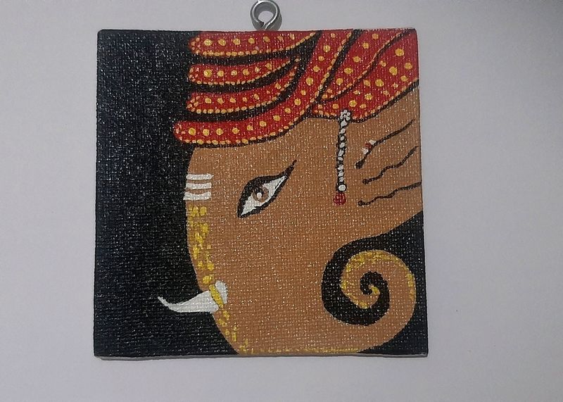 Lord Ganesha Canvas Painting
