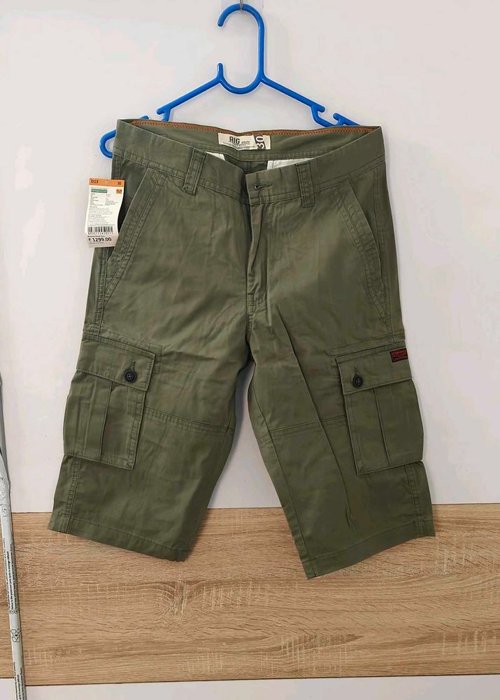 Olive Cargo Shorts