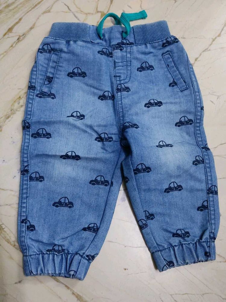 Cute Car Print Baby Pants