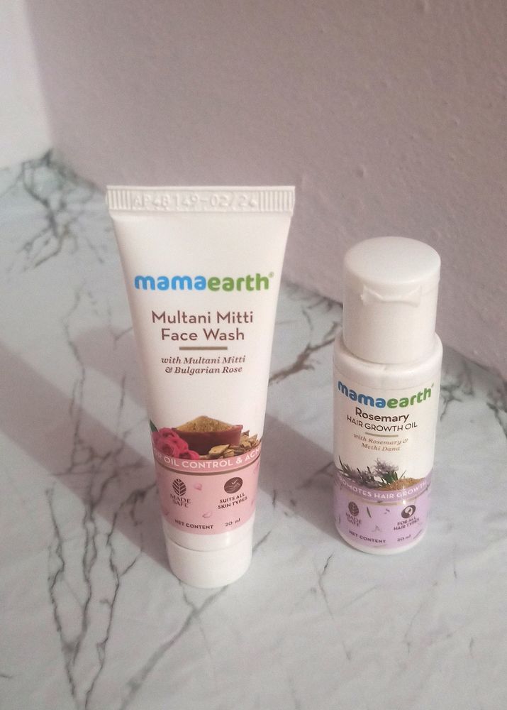 Mamaearth Face Wash &amp; Hair Oil