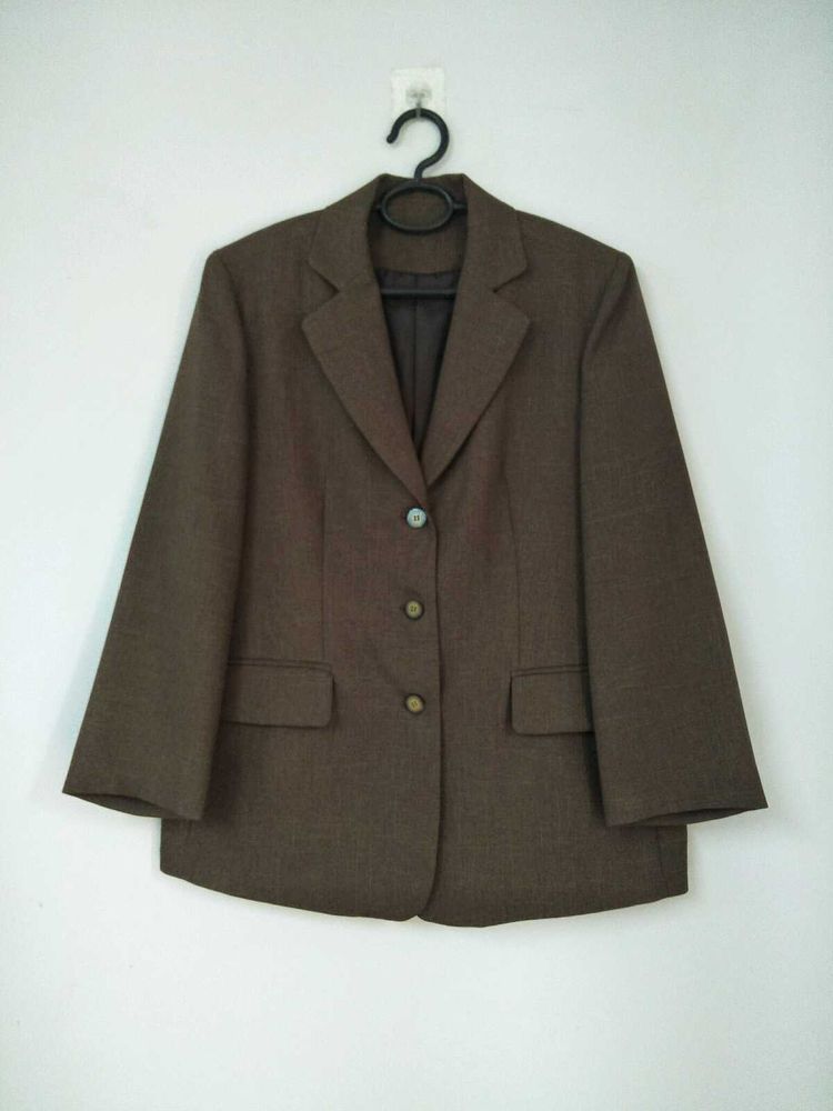 Brown Boxy Blazer