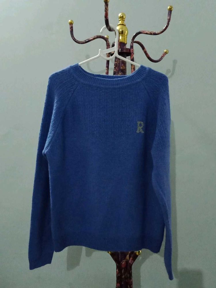 Blue Knit Sweater