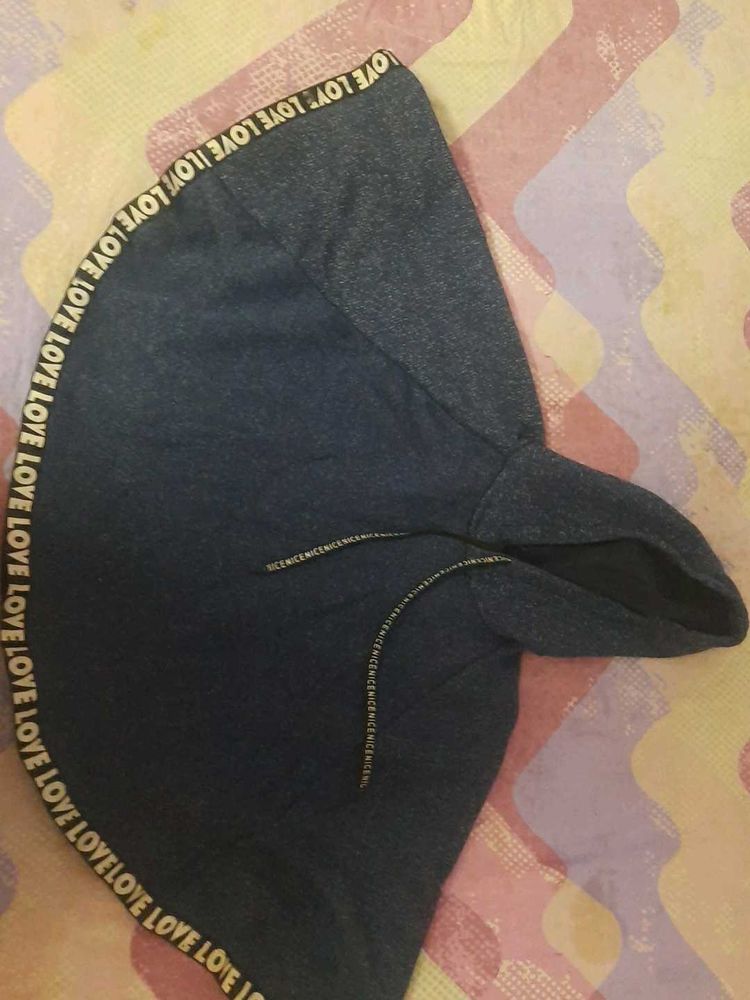 Blue Hoodie with LOVE Print