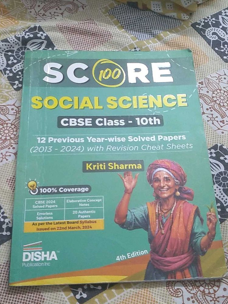 SCORE 100  , Social Science , Class 10 Book