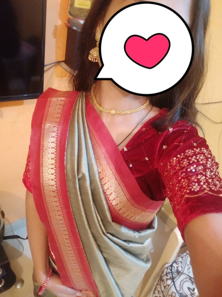 Gray Saree ❤️😍