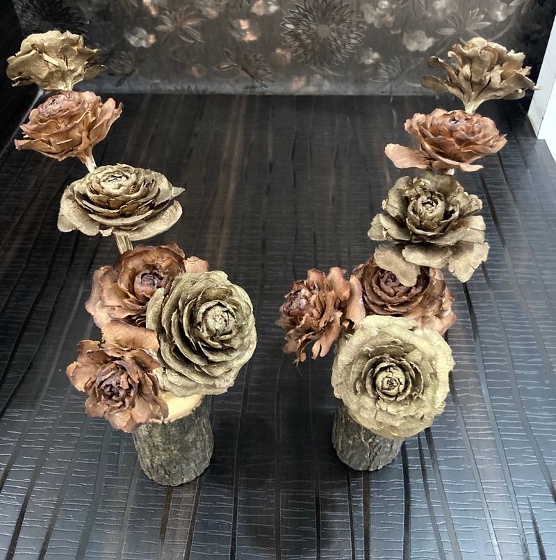 (Price Drop) Combo Of 2 Artificial Wooden Plant
