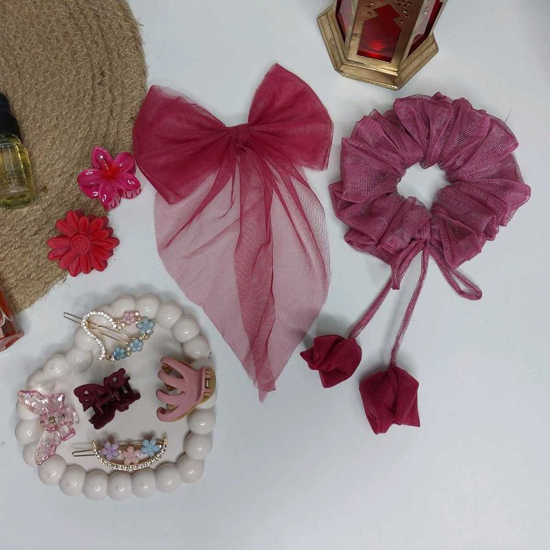Combo Of 9 Pcs Hair Accessories 😍