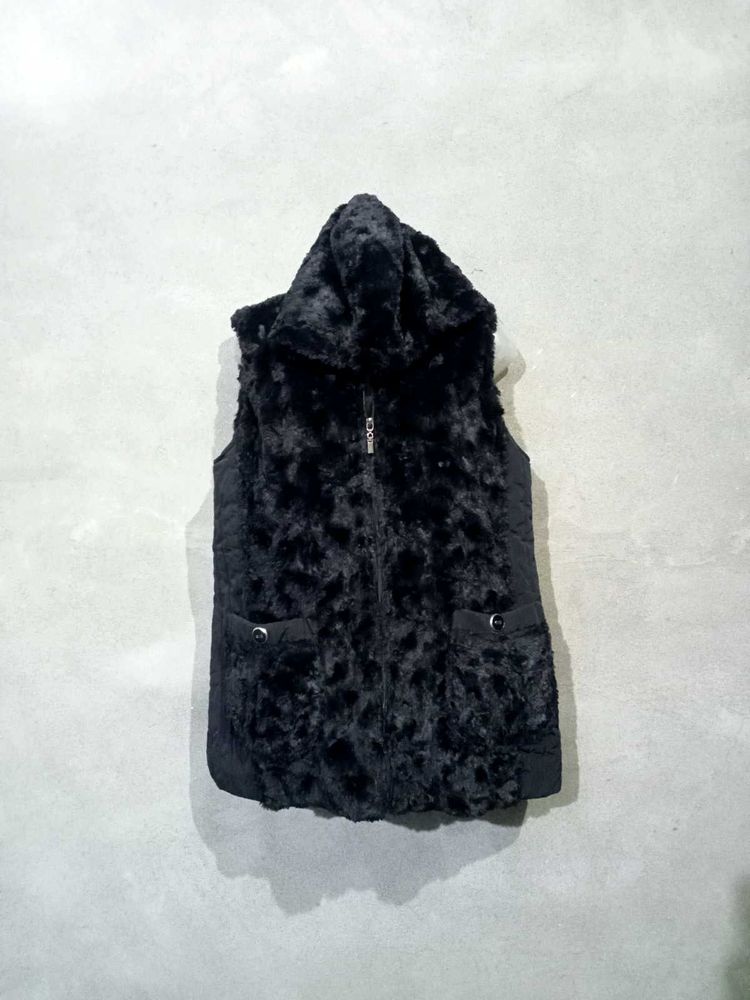 Faux Fur Hooded Vest