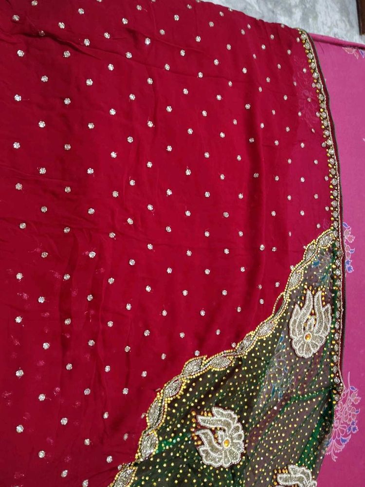 a festive saree