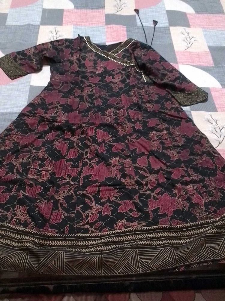 Floral Print Kurta