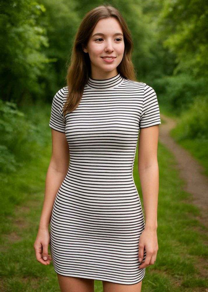 Striped T-Shirt Dress