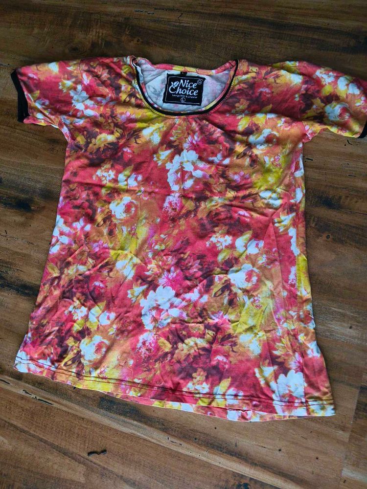 Floral Print Tee