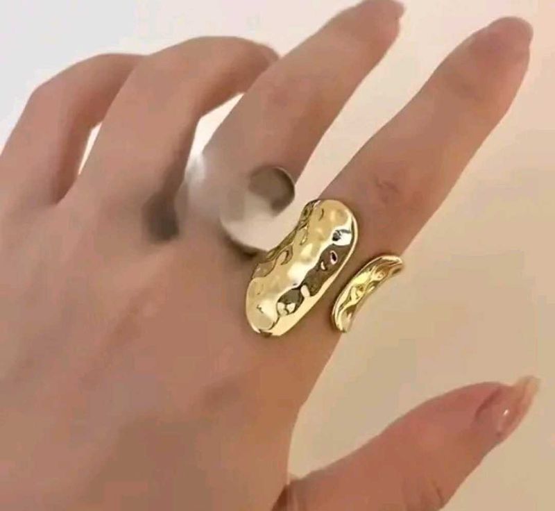 Anti-tarnish adjustable Gold Ring ✨