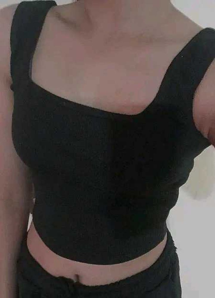 Black Ribbed Tank Top COMBO