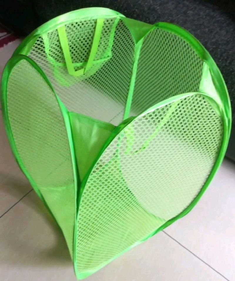 Green Pop-Up Laundry Hamper