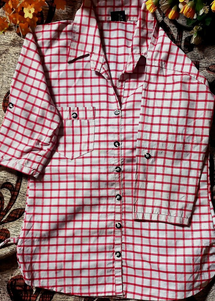 Red And White Striped Shirt