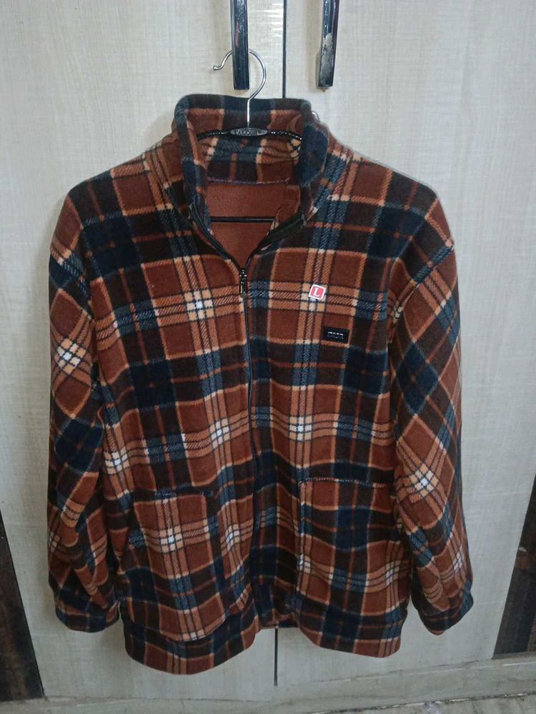 Plaid Fleece Jacket