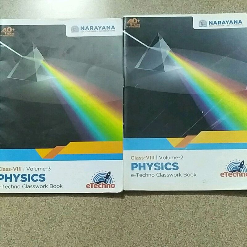 narayana iit class7 physics vol2 and vol3