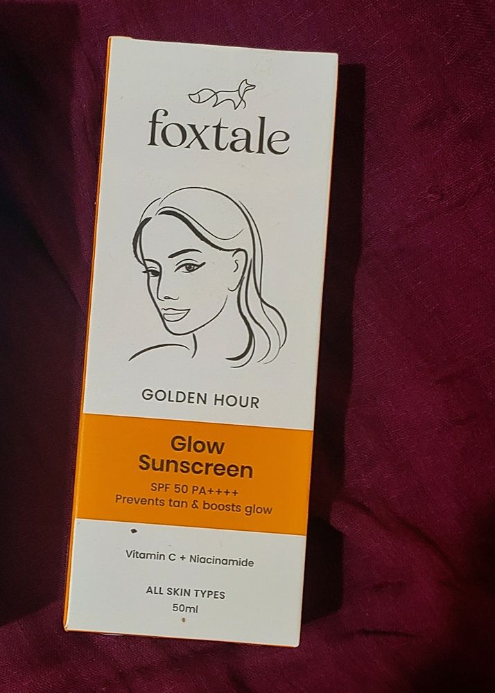 😍Foxtale Glow Sunscreen Spf 50++++..😍