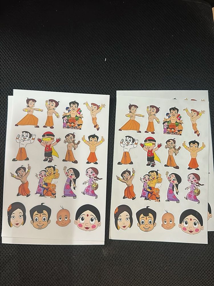 Chota Bheem Sticker Sheets