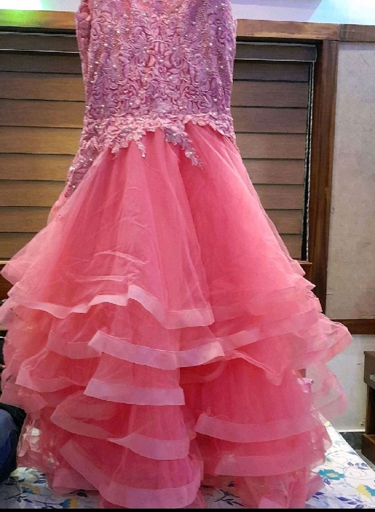 pink barbie gown