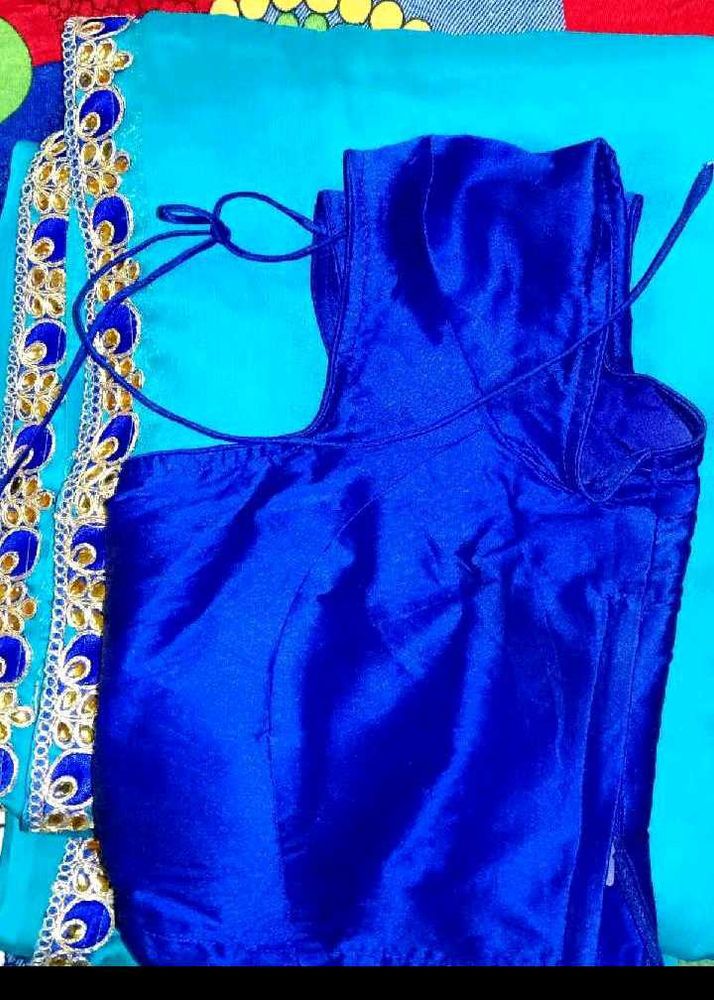Sare With Blouse 💙💙💙