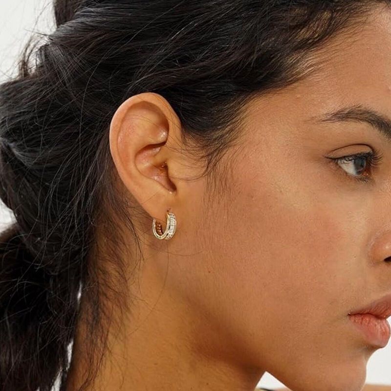 GOLD PLATED SPARKLING EARRINGS✨