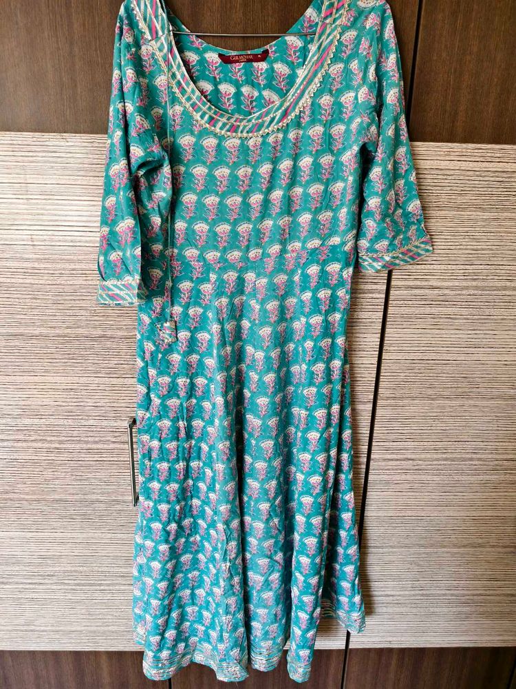 Blue Kurta &amp; Dupatta XXL