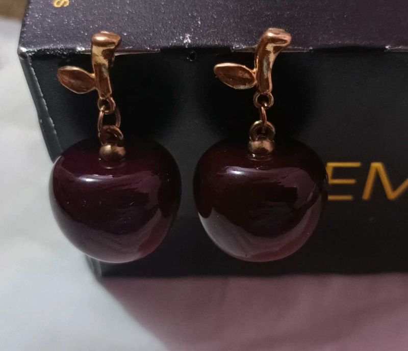 Cherry Drop Earrings