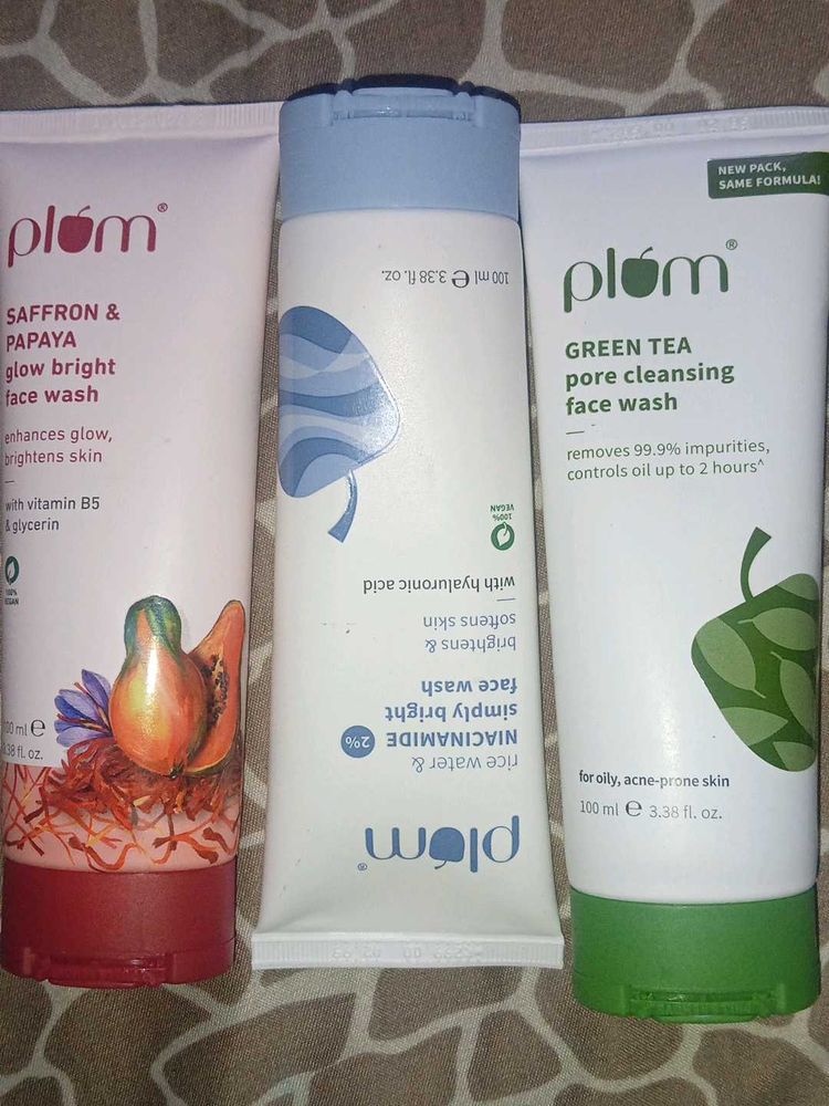 Plum Face Wash Trio