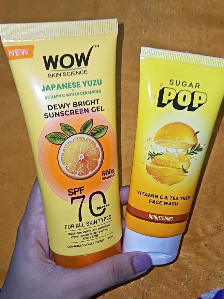 Combo Of WOW &amp; Sugar Pop Skincare✨