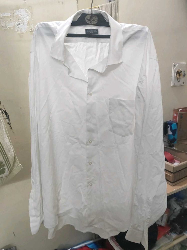 Van huesan White Shirt Linen blend