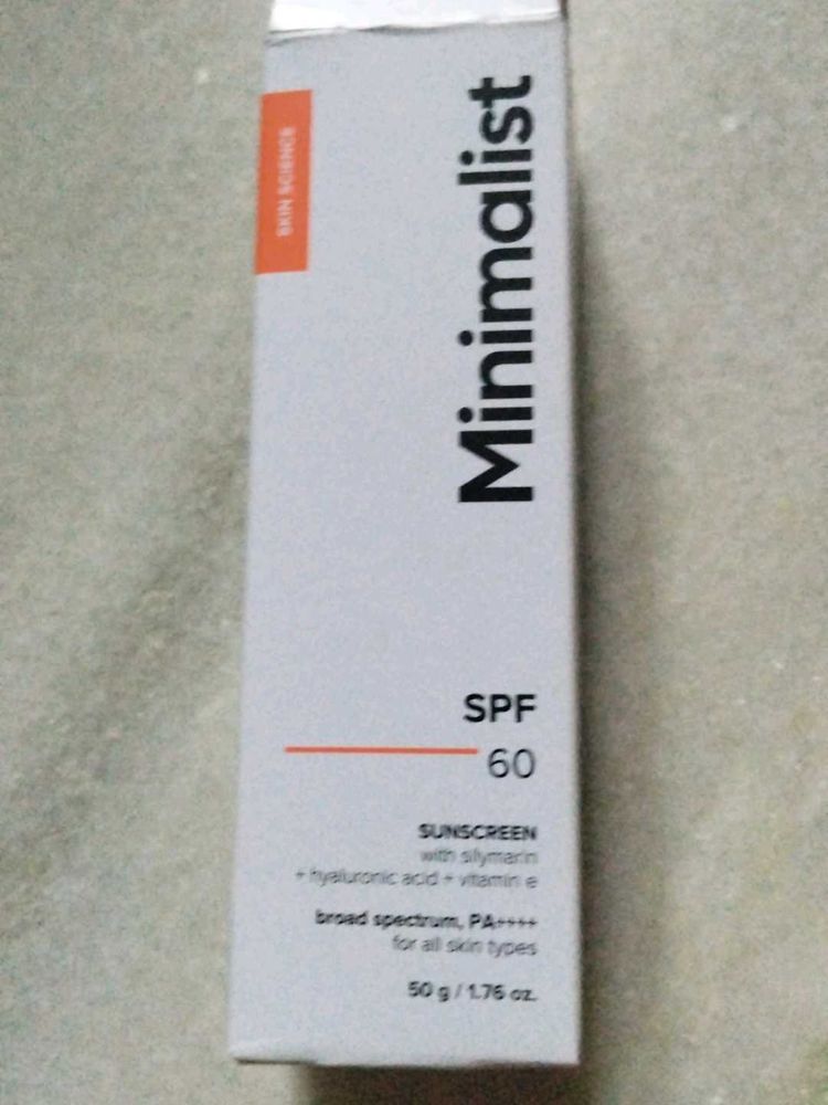 Minimalist SPF 60 Sunscreen
