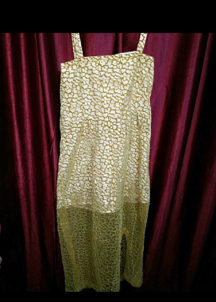 Elegant Patterned Midi Dress