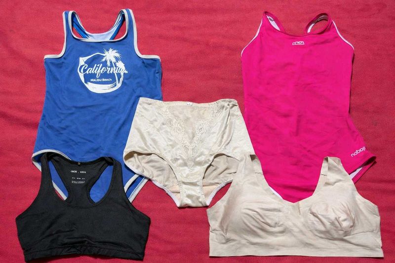 Women Innerwear &amp; Swimwear Combo (5 pcs) Mix Size