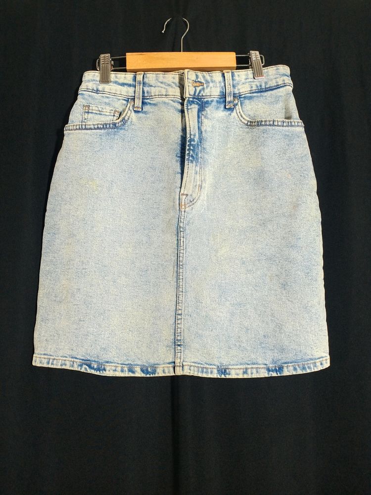Divided By H&amp;M Light Blue  Short Skirt (Women&#39;s)