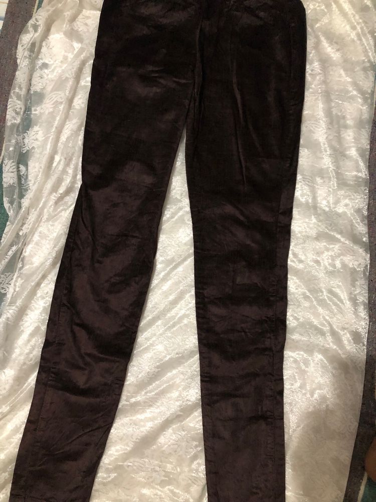 Brown Velvety Jeans