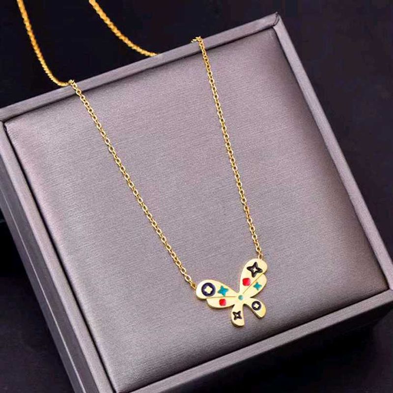 Butterfly Pendant Necklace  Anti tarnish beautiful