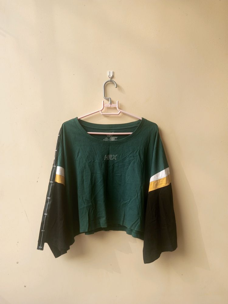 HRX Cropped Cotton Tee