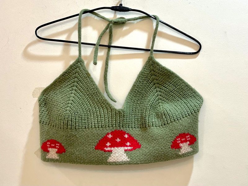 Cute Pinteresty Green Bralette Top
