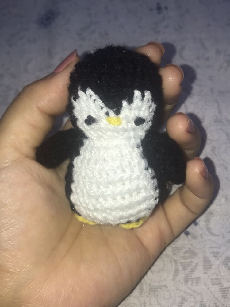 Crochet Penguin Plush Toy